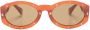 Moschino Eyewear Zonnebril met ovalen montuur Oranje - Thumbnail 1