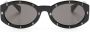 Moschino Eyewear Zonnebril met ovalen montuur Zwart - Thumbnail 1