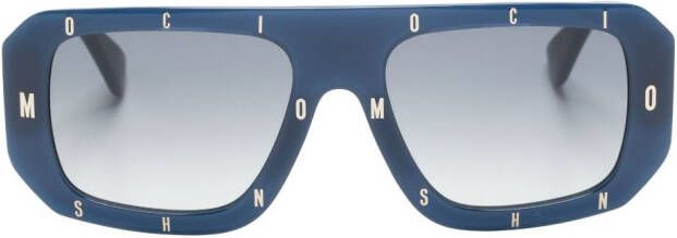 Moschino Eyewear Zonnebril met piloten montuur Blauw
