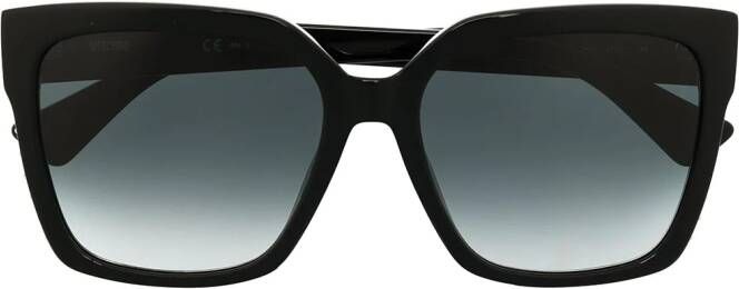 Moschino Eyewear Zonnebril met vierkant montuur Zwart