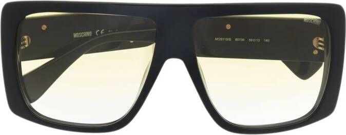 Moschino Eyewear Zonnebril met vierkant montuur Zwart