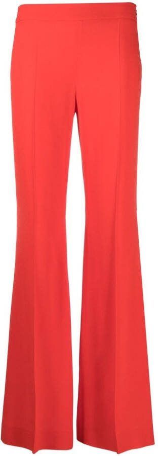Moschino Flared plooibroek Rood