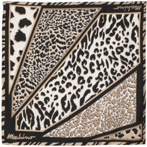 Moschino Foulard met luipaardprint Beige