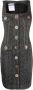 Moschino Mini-jurk verfraaid met stras Zwart - Thumbnail 1
