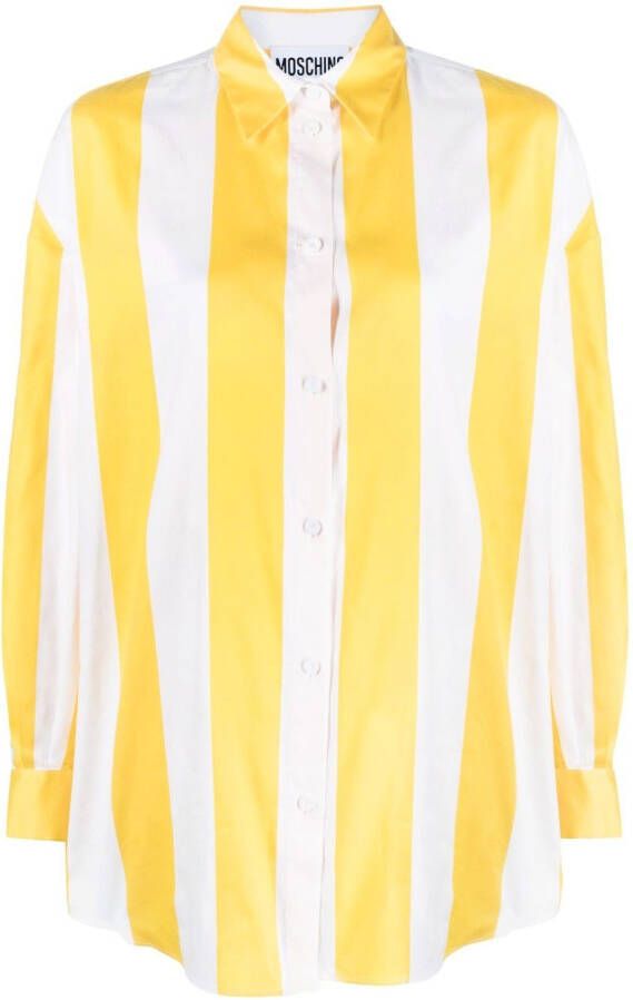 Moschino Gestreepte blouse Wit