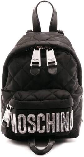 Moschino Gewatteerde mini-rugzak Zwart
