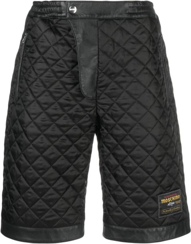 Moschino Gewatteerde shorts Zwart