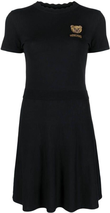 Moschino Gewelfde jurk Zwart