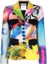 Moschino Blazer met grafische print Roze - Thumbnail 1