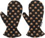 Moschino Handschoenen met teddybeerprint Zwart - Thumbnail 1