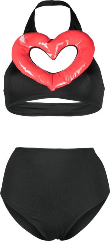 Moschino Bikini met halternek Zwart