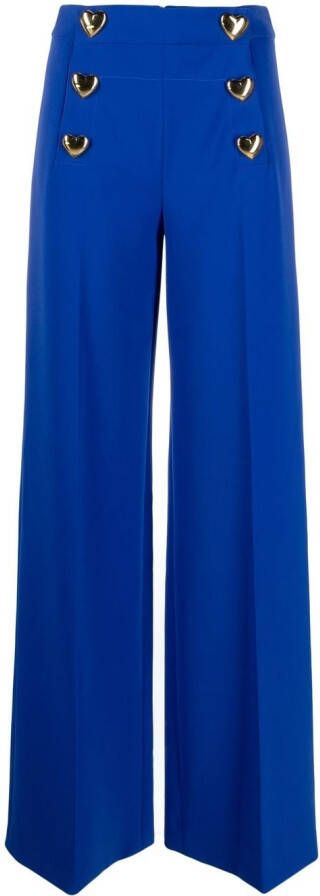 Moschino High waist broek Blauw