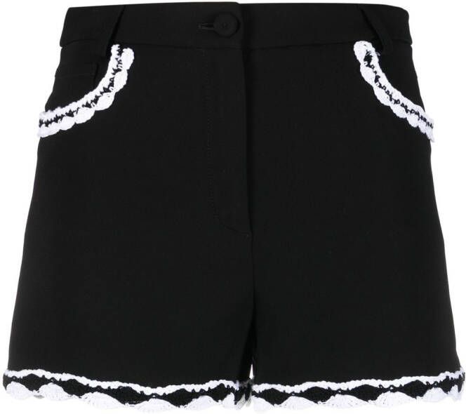 Moschino High waist shorts Zwart