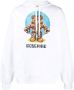 Moschino Hoodie met logoprint Wit - Thumbnail 1