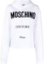 Moschino Hoodie met logoprint Wit - Thumbnail 1