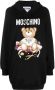 Moschino Hoodiejurk met capuchon Zwart - Thumbnail 1