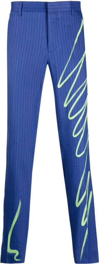 Moschino Straight broek Blauw