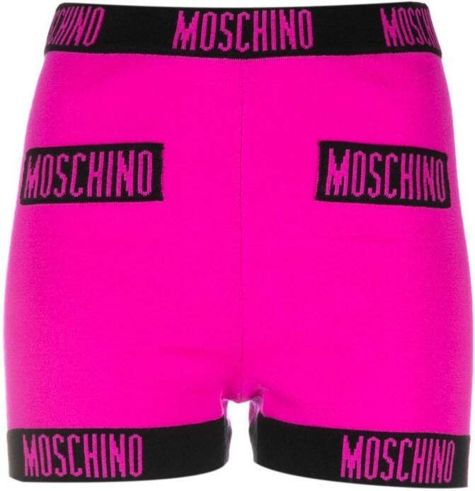 Moschino Intarsia shorts Roze