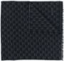 Moschino Intarsia sjaal Zwart - Thumbnail 1