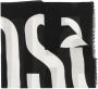 Moschino Multicolor Logo Wollen Sjaal Black Heren - Thumbnail 1