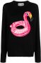 Moschino Intarsia trui Zwart - Thumbnail 1