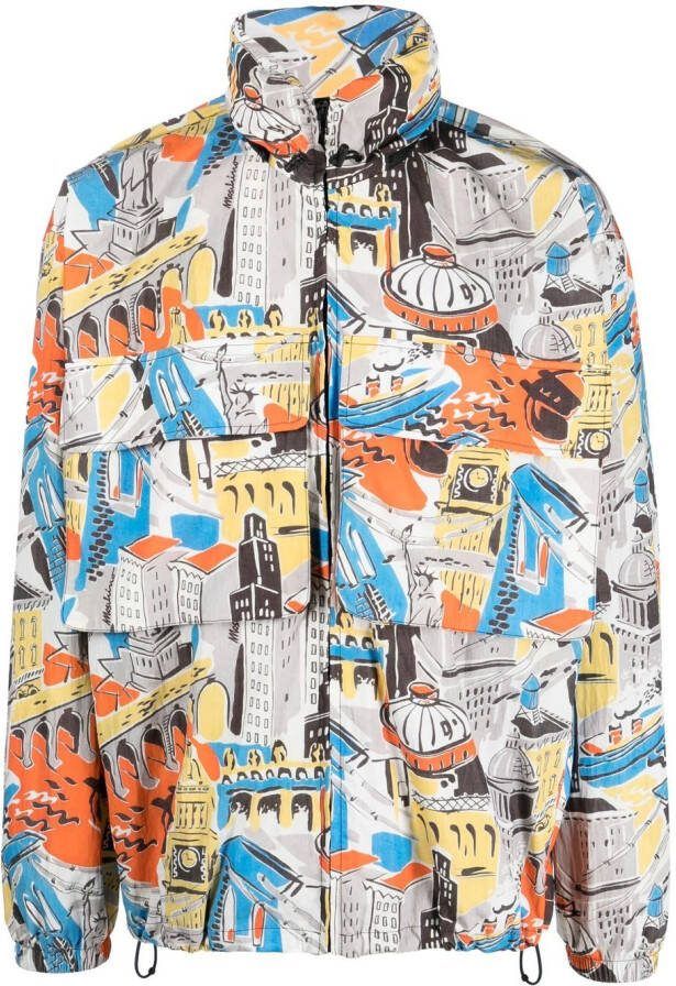 Moschino Jack met grafische print Grijs