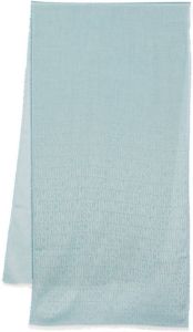 Moschino jacquard logo scarf Blauw