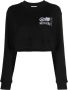 MOSCHINO JEANS Cropped T-shirt Zwart - Thumbnail 1