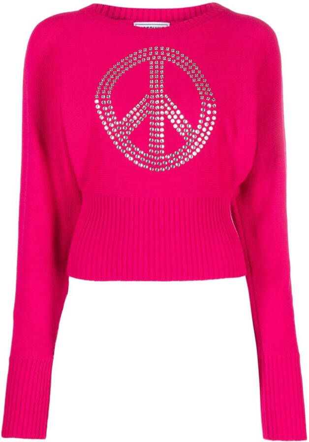 MOSCHINO JEANS Cropped trui Roze