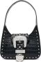 MOSCHINO JEANS Leren schoudertas Zwart - Thumbnail 1