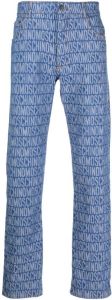 Moschino Jeans met logoprint Blauw