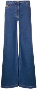 Moschino Jeans met wijde pijpen Blauw