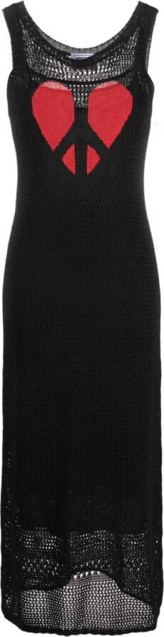 MOSCHINO JEANS Opengebreide jurk Zwart
