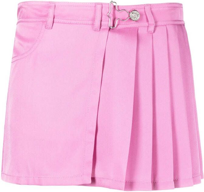 MOSCHINO JEANS Geplooide shorts Roze