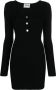 MOSCHINO JEANS Ribgebreide jurk Zwart - Thumbnail 1