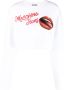 MOSCHINO JEANS Sweater met logoprint Wit - Thumbnail 1