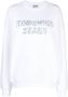 MOSCHINO JEANS Sweater met logoprint Wit - Thumbnail 1