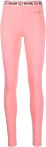 Moschino Katoenen legging Roze