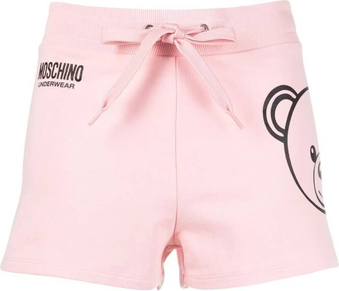 Moschino Katoenen shorts Roze