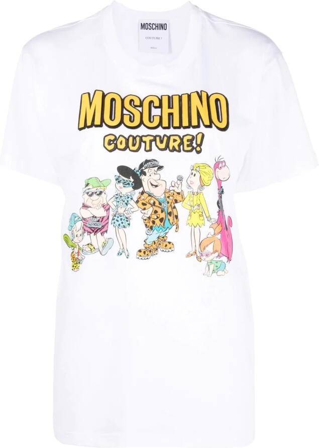 Moschino Katoenen T-shirt Wit