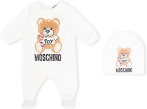 Moschino Kids Babypakje met teddybeerprint Wit