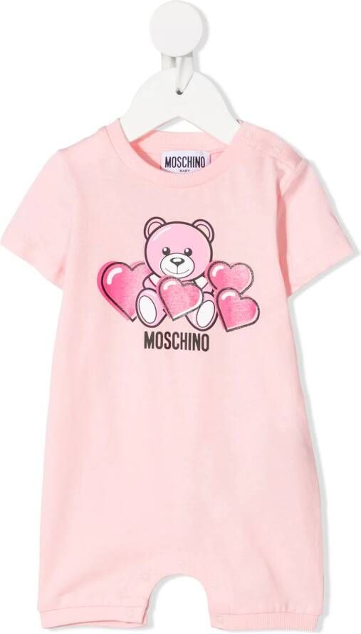 Moschino Kids Babypakje met teddypeerprint Roze