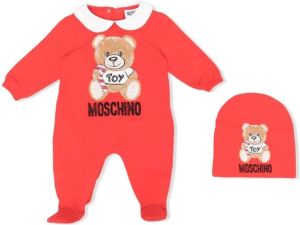 Moschino Kids Body met teddybeerprint Rood