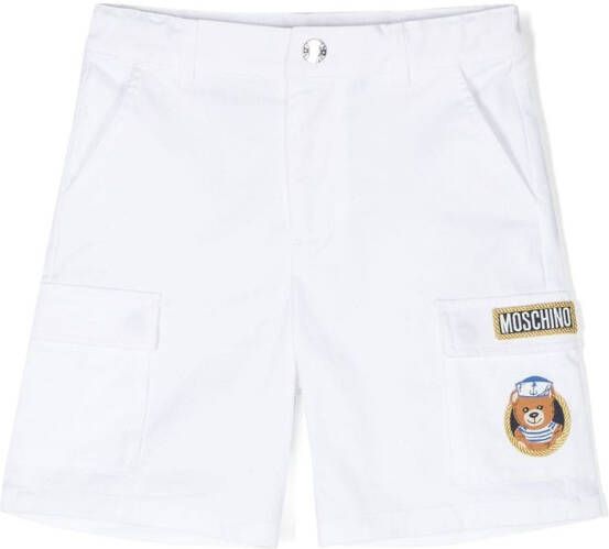 Moschino Kids Cargo shorts Wit