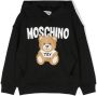 Moschino Kids Hoodie met beerprint Zwart - Thumbnail 1