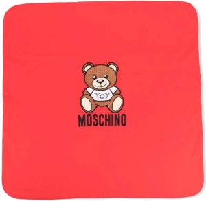 Moschino Kids Deken met print Rood