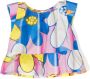 Moschino Kids Shirt met bloe print Roze - Thumbnail 1