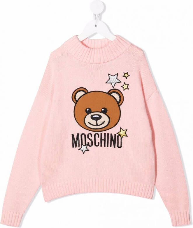 Moschino Kids Gebreide trui Roze