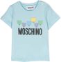 Moschino Kids T-shirt met grafische print Blauw - Thumbnail 1