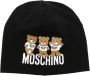 Moschino Kids Hoed met logoprint Zwart - Thumbnail 1